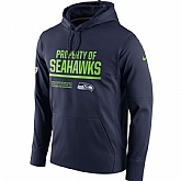 Men's Nike Seattle Seahawks Nike College Navy Circuit Property Of Performance Pullover Hoodie 90Hou,baseball caps,new era cap wholesale,wholesale hats