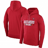 Men's Nike Tampa Bay Buccaneers Nike Red Sideline Team Name Performance Pullover Hoodie 90Hou,baseball caps,new era cap wholesale,wholesale hats