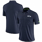 Men's Seattle Seahawks Nike College Navy Early Season Polo 90Hou,baseball caps,new era cap wholesale,wholesale hats