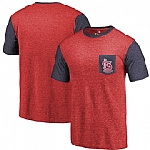 Men's St. Louis Cardinals Fanatics Branded Red-Navy Refresh Pocket T-Shirt 90Hou,baseball caps,new era cap wholesale,wholesale hats