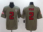 Nike Atlanta Falcons #2 Matt Ryan Olive Salute To Service Limited Jerseys,baseball caps,new era cap wholesale,wholesale hats