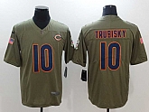 Nike Chicago Bears #10 Mitchell Trubisky Olive Salute To Service Limited Jerseys,baseball caps,new era cap wholesale,wholesale hats