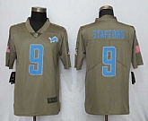 Nike Detroit Lions #9 Matthew Stafford Olive Salute To Service Limited Jerseys,baseball caps,new era cap wholesale,wholesale hats