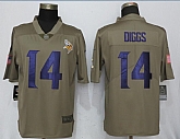 Nike Minnesota Vikings #14 Stefon Diggs Olive Salute To Service Limited Jerseys,baseball caps,new era cap wholesale,wholesale hats