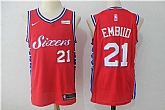 Nike Philadelphia 76ers #21 Joel Embiid Red Stitched NBA Jersey,baseball caps,new era cap wholesale,wholesale hats