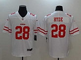 Nike San Francisco 49ers #28 Carlos Hyde White Vapor Untouchable Player Limited Jerseys,baseball caps,new era cap wholesale,wholesale hats