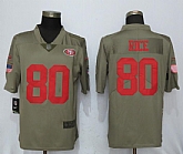 Nike San Francisco 49ers #80 Jerry Rice Olive Salute To Service Limited Jerseys,baseball caps,new era cap wholesale,wholesale hats