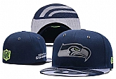 Seahawks Team Logo Navy Fitted Hat LXMY,baseball caps,new era cap wholesale,wholesale hats