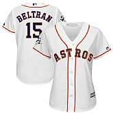 Women Houston Astros #15 Carlos Beltran White 2017 World Series Bound Cool Base Player Jersey,baseball caps,new era cap wholesale,wholesale hats