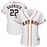 Women Houston Astros #22 Josh Reddick White 2017 World Series Bound Cool Base Player Jersey,baseball caps,new era cap wholesale,wholesale hats