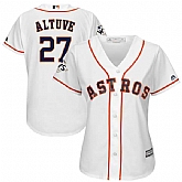 Women Houston Astros #27 Jose Altuve White 2017 World Series Bound Cool Base Player Jersey,baseball caps,new era cap wholesale,wholesale hats