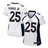Women Nike Denver Broncos #25 Chris Harris Jr White Team Color Game Jersey,baseball caps,new era cap wholesale,wholesale hats