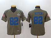 Youth Nike Dallas Cowboys #82 Jason Witten Olive Salute To Service Limited Jerseys,baseball caps,new era cap wholesale,wholesale hats