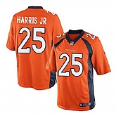 Youth Nike Denver Broncos #25 Chris Harris Jr Orange Team Color Game Jersey
