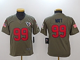 Youth Nike Houston Texans #99 JJ Watt Olive Salute To Service Limited Jerseys,baseball caps,new era cap wholesale,wholesale hats