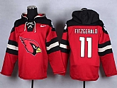 Arizona Cardinals #11 Larry Fitzgerald Red Player Stitched Pullover NFL Hoodie,baseball caps,new era cap wholesale,wholesale hats