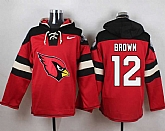 Arizona Cardinals #12 John Brown Red Player Stitched Pullover NFL Hoodie,baseball caps,new era cap wholesale,wholesale hats