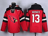 Arizona Cardinals #13 Kurt Warner Red Player Stitched Pullover NFL Hoodie,baseball caps,new era cap wholesale,wholesale hats