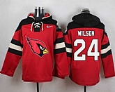 Arizona Cardinals #24 Adrian Wilson Red Player Stitched Pullover NFL Hoodie,baseball caps,new era cap wholesale,wholesale hats
