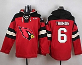 Arizona Cardinals #6 Thomsa Red Player Stitched Pullover NFL Hoodie,baseball caps,new era cap wholesale,wholesale hats