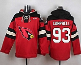 Arizona Cardinals #93 Calais Campbell Red Player Stitched Pullover NFL Hoodie,baseball caps,new era cap wholesale,wholesale hats