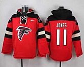 Atlanta Falcons #11 Julio Jones Red Player Stitched Pullover NFL Hoodie,baseball caps,new era cap wholesale,wholesale hats