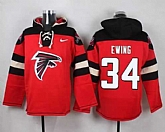 Atlanta Falcons #34 Bradie Ewing Red Player Stitched Pullover NFL Hoodie,baseball caps,new era cap wholesale,wholesale hats