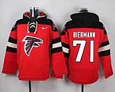Atlanta Falcons #71 Kroy Biermann Red Player Stitched Pullover NFL Hoodie,baseball caps,new era cap wholesale,wholesale hats