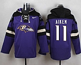 Baltimore Ravens #11 Kamar Aiken Purple Player Stitched Pullover NFL Hoodie,baseball caps,new era cap wholesale,wholesale hats