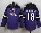 Baltimore Ravens #18 Breshad Perriman Purple Player Stitched Pullover NFL Hoodie,baseball caps,new era cap wholesale,wholesale hats