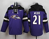 Baltimore Ravens #21 Lardarius Webb Purple Player Stitched Pullover NFL Hoodie,baseball caps,new era cap wholesale,wholesale hats