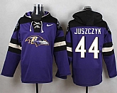 Baltimore Ravens #44 Kyle Juszczyk Purple Player Stitched Pullover NFL Hoodie,baseball caps,new era cap wholesale,wholesale hats