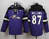 Baltimore Ravens #87 Maxx Williams Purple Player Stitched Pullover NFL Hoodie,baseball caps,new era cap wholesale,wholesale hats