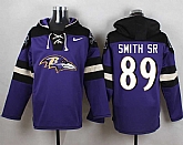 Baltimore Ravens #89 Steve Smith Sr Purple Player Stitched Pullover NFL Hoodie,baseball caps,new era cap wholesale,wholesale hats