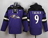 Baltimore Ravens #9 Justin Tucker Purple Player Stitched Pullover NFL Hoodie,baseball caps,new era cap wholesale,wholesale hats