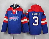 Buffalo Bills #3 EJ Manuel Royal Blue Player Stitched Pullover NFL Hoodie,baseball caps,new era cap wholesale,wholesale hats