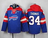 Buffalo Bills #34 Thomas Royal Blue Player Stitched Pullover NFL Hoodie,baseball caps,new era cap wholesale,wholesale hats