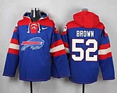 Buffalo Bills #52 Brown Royal Blue Player Stitched Pullover NFL Hoodie,baseball caps,new era cap wholesale,wholesale hats