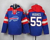 Buffalo Bills #55 Hughes Royal Blue Player Stitched Pullover NFL Hoodie,baseball caps,new era cap wholesale,wholesale hats