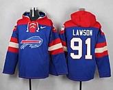 Buffalo Bills #91 Lawson Royal Blue Player Stitched Pullover NFL Hoodie,baseball caps,new era cap wholesale,wholesale hats