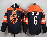 Chicago Bears #6 Jay Cutler Navy Blue Player Stitched Pullover NFL Hoodie,baseball caps,new era cap wholesale,wholesale hats