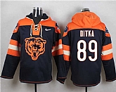 Chicago Bears #89 Mike Ditka Navy Blue Player Stitched Pullover NFL Hoodie,baseball caps,new era cap wholesale,wholesale hats