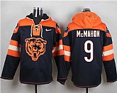 Chicago Bears #9 Jim McMahon Navy Blue Player Stitched Pullover NFL Hoodie,baseball caps,new era cap wholesale,wholesale hats