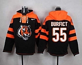 Cincinnati Bengals #55 Vontaze Burfict Black Player Stitched Pullover NFL Hoodie,baseball caps,new era cap wholesale,wholesale hats