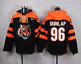 Cincinnati Bengals #96 Carlos Dunlap Black Player Stitched Pullover NFL Hoodie,baseball caps,new era cap wholesale,wholesale hats