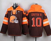Cleveland Browns #10 Robert Griffin III Brown Player Stitched Pullover NFL Hoodie,baseball caps,new era cap wholesale,wholesale hats