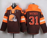 Cleveland Browns #31 Donte Whitner Brown Player Stitched Pullover NFL Hoodie,baseball caps,new era cap wholesale,wholesale hats