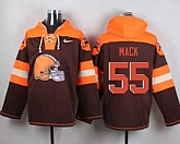 Cleveland Browns #55 Alex Mack Brown Player Stitched Pullover NFL Hoodie,baseball caps,new era cap wholesale,wholesale hats
