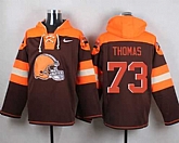 Cleveland Browns #73 Joe Thomas Brown Player Stitched Pullover NFL Hoodie,baseball caps,new era cap wholesale,wholesale hats