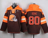 Cleveland Browns #80 Dwayne Bowe Brown Player Stitched Pullover NFL Hoodie,baseball caps,new era cap wholesale,wholesale hats